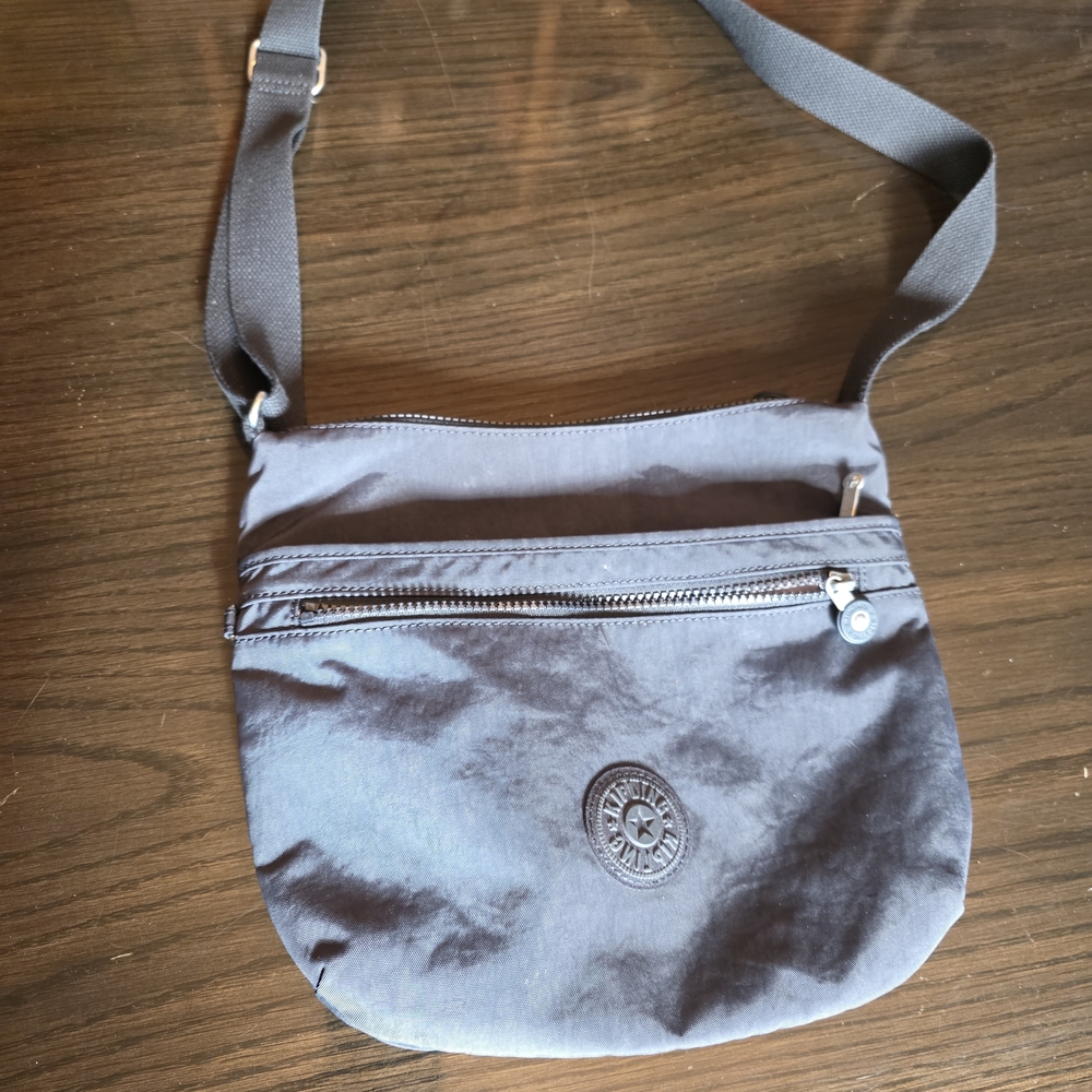 Kipling ARTO Grayish Dark Blue Crossbody Bag No Keychain monkey